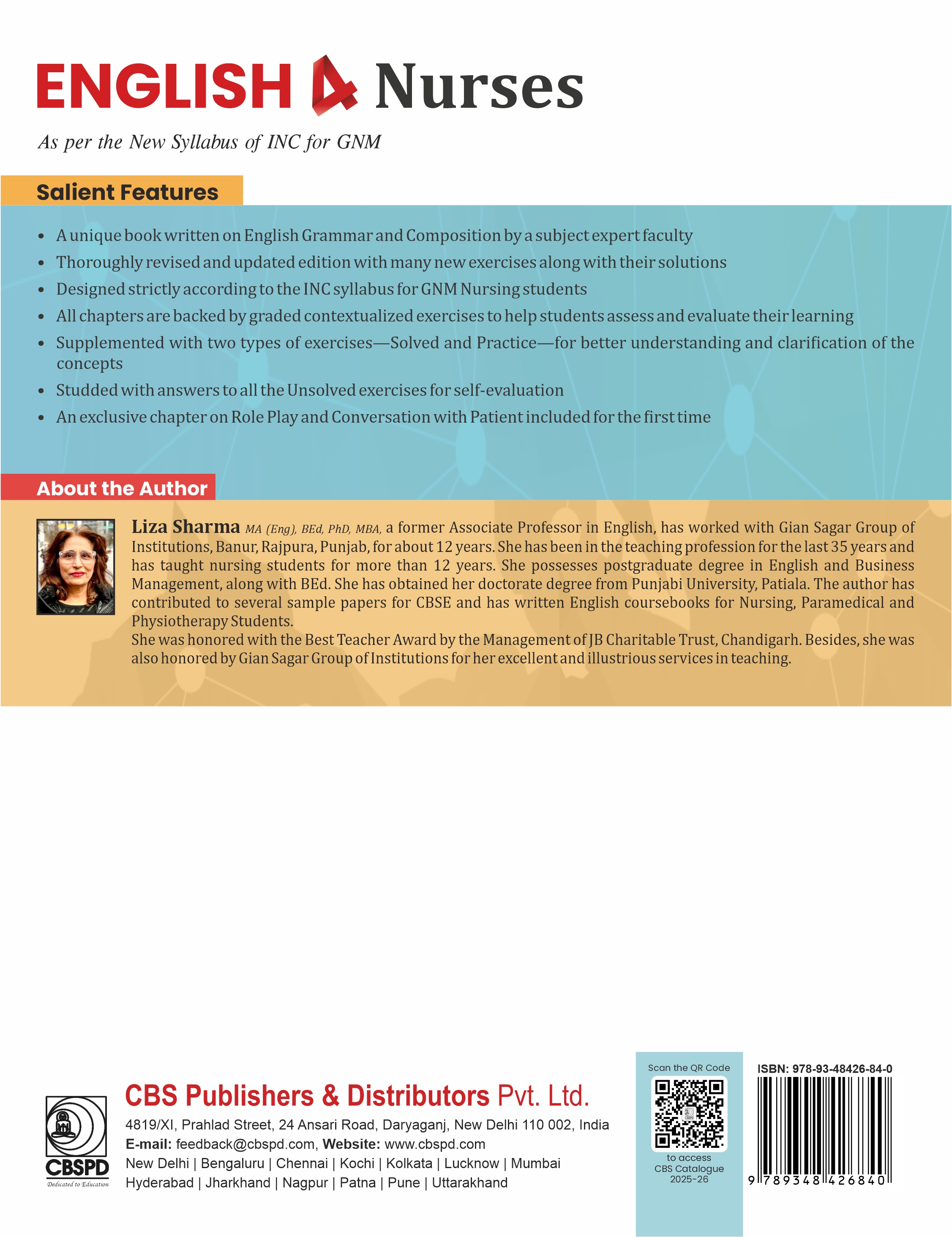 English 4 nurses (as per the syllabus of inc for gnm)